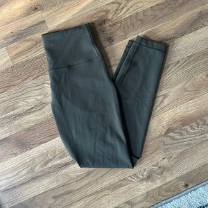 Lululemon Wunder train 25” high rise tight Dark Olive size 6